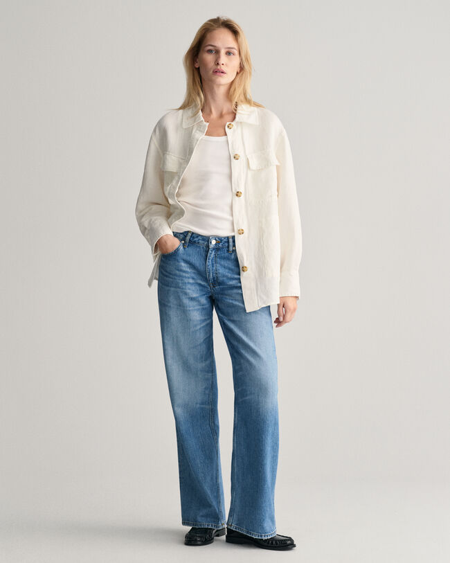 Pellavasekoitteinen päällyspaita