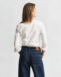 Slim fit ‑mitoitettu joustava oxford-paita