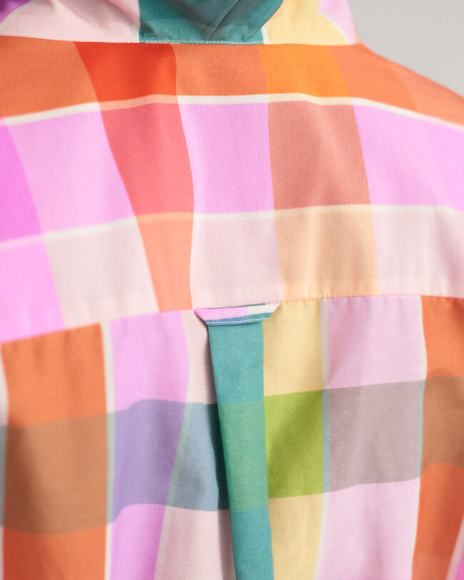 Ruudullinen puuvilla-silkkimekko