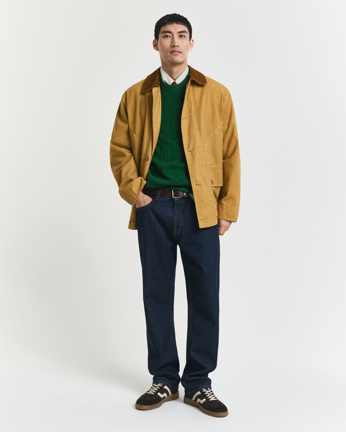 Lampaanvillainen palmikkoneule, pyöreä pääntie