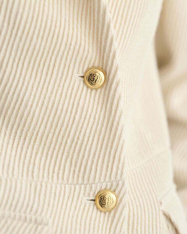 Slim fit ‑mitoitettu kohopintainen bleiseritakki