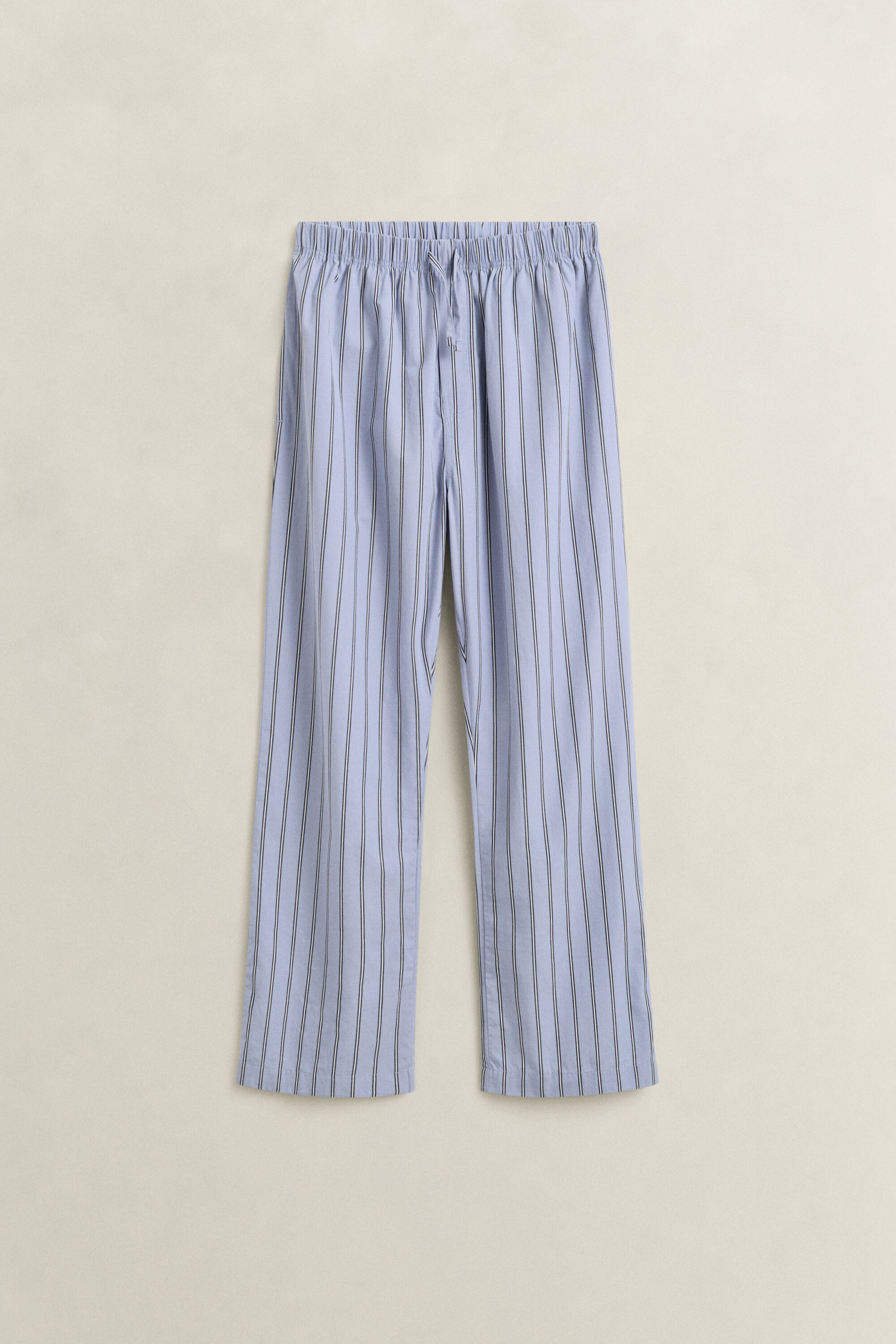 Raidalliset popliinikankaiset pyjamahousut