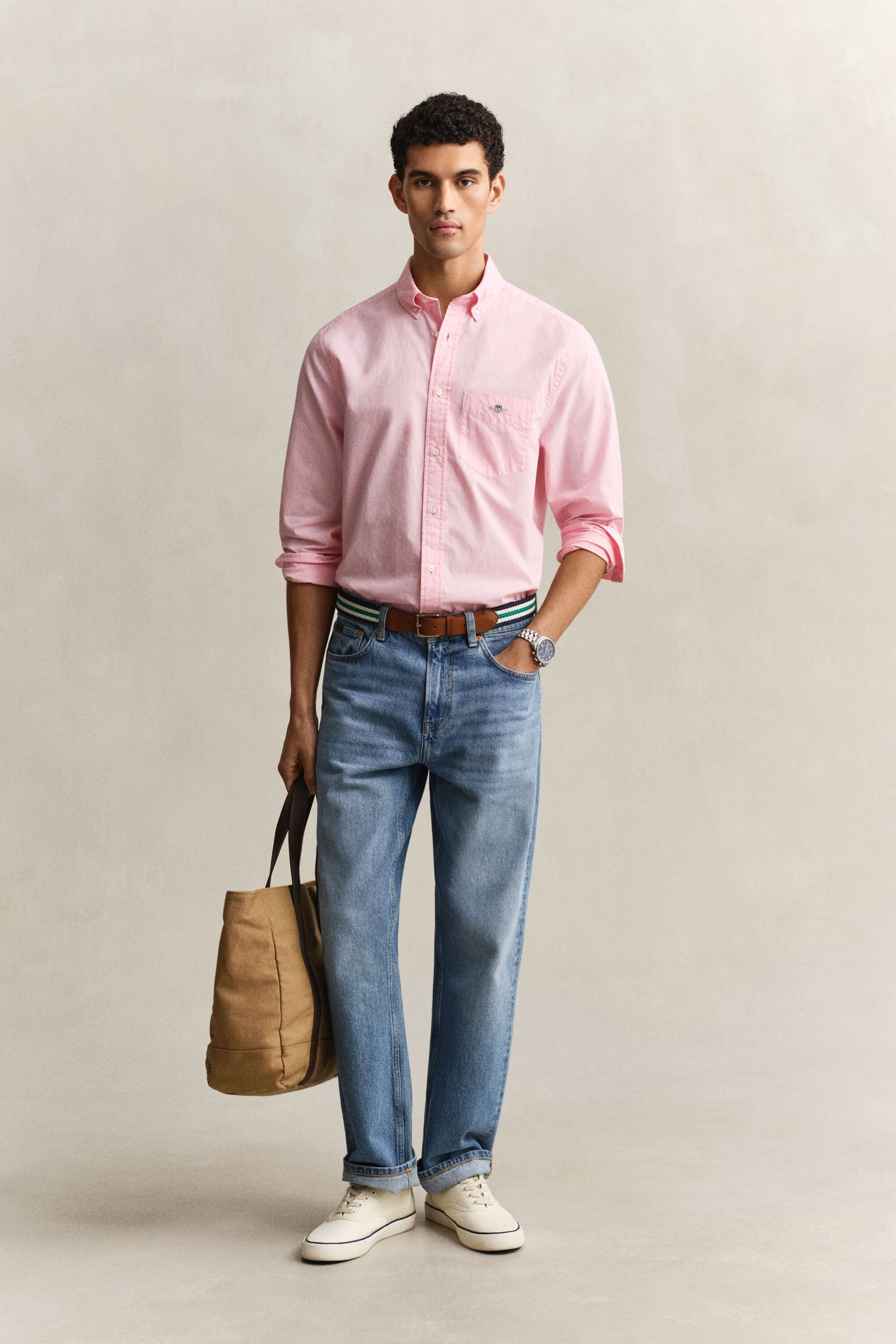 Regular fit ‑mitoitettu Classic-popliinipaita