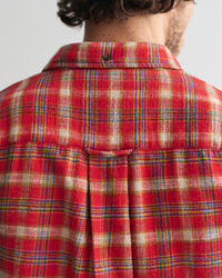 Relaxed fit ‑mitoitettu ruudullinen flanellipaita