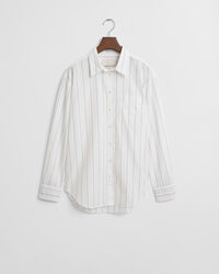 Relaxed&nbsp;fit ‑mitoitettu kontrastiv&auml;rinen raitapaita