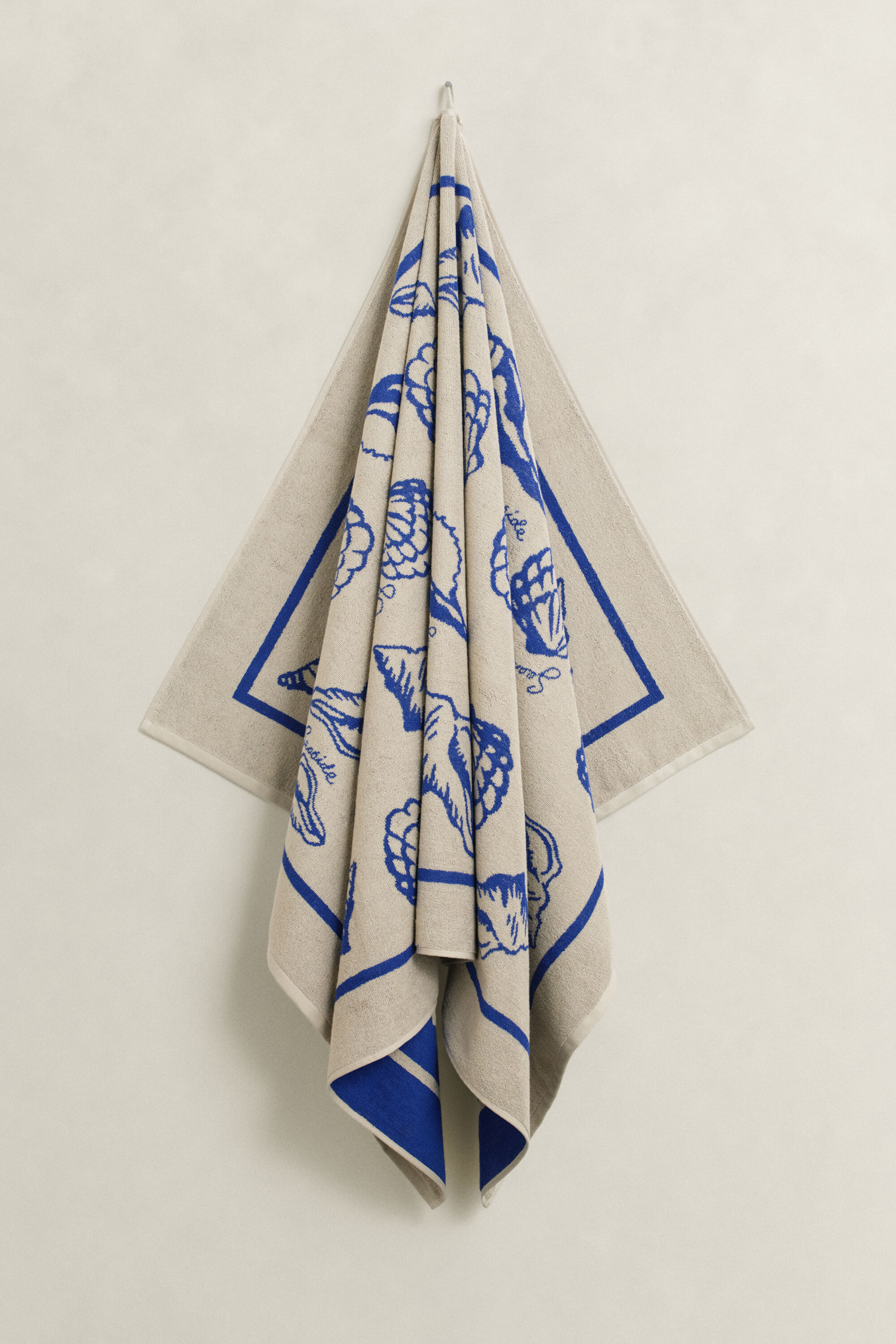 Printtikuvioitu Seashell-rantapyyhe