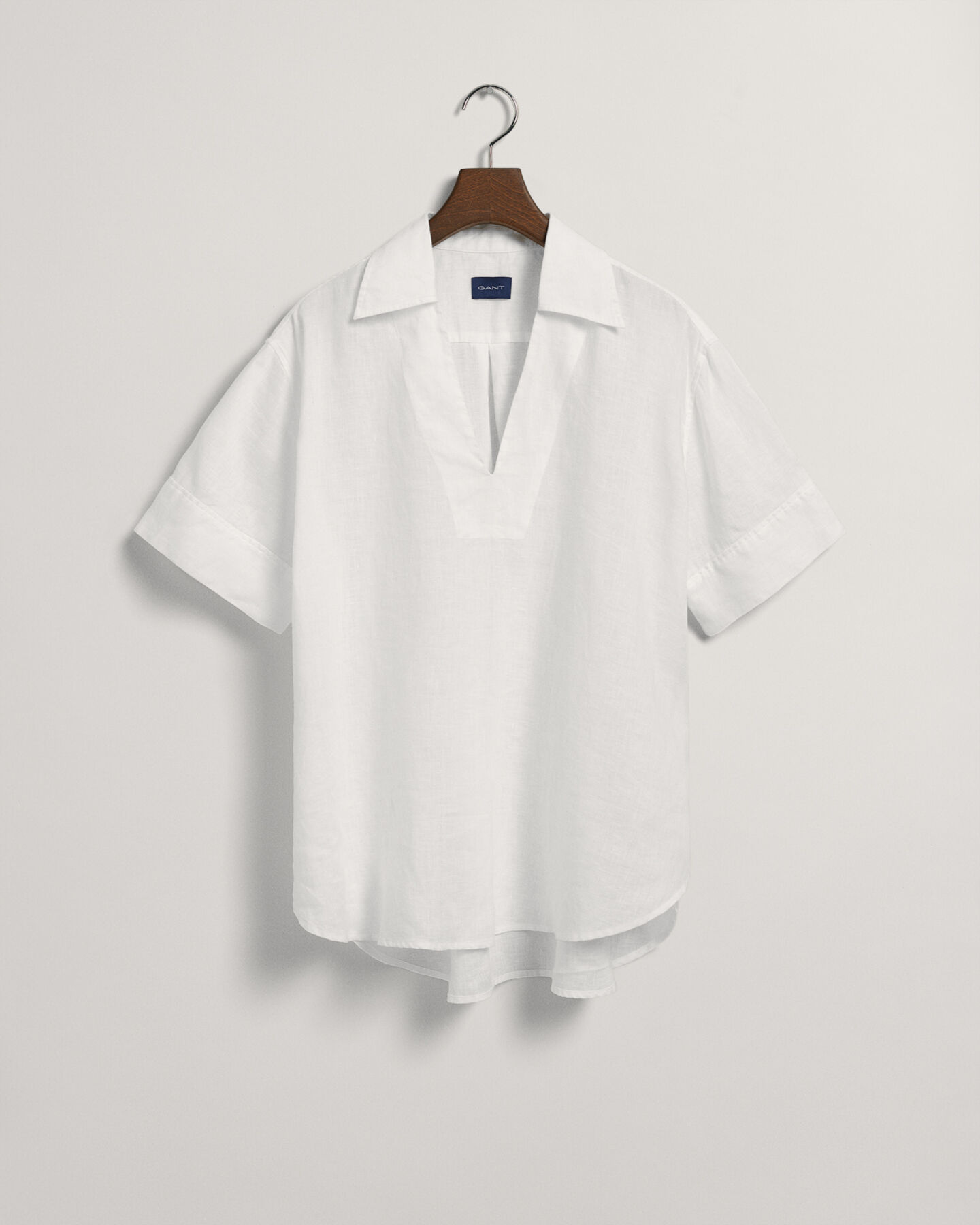 Lyhythihainen Popover-pellavapusero