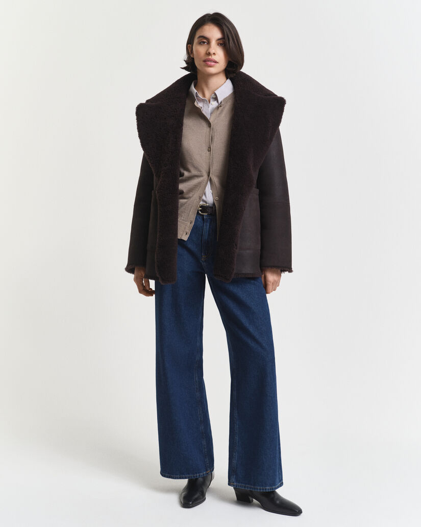 Merinovillainen neuletakki