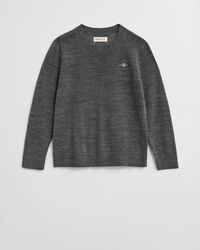 Kids-malliston hieno merinovillaneule, pyöreä pääntie