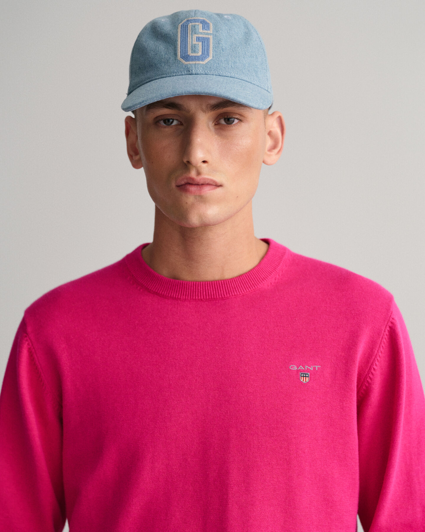 Classic-puuvillaneulepusero, pyöreä pääntie