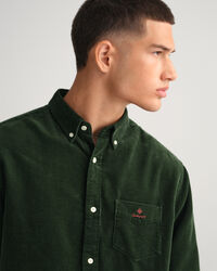 Regular fit ‑mitoitettu vakosamettipaita