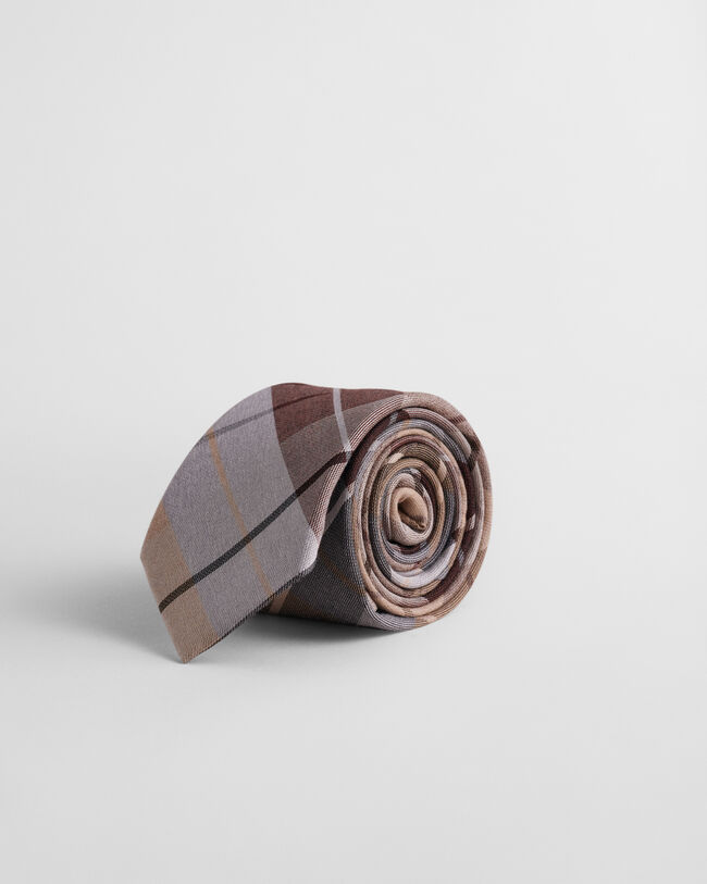 Ruudullinen puuvilla-silkkisolmio