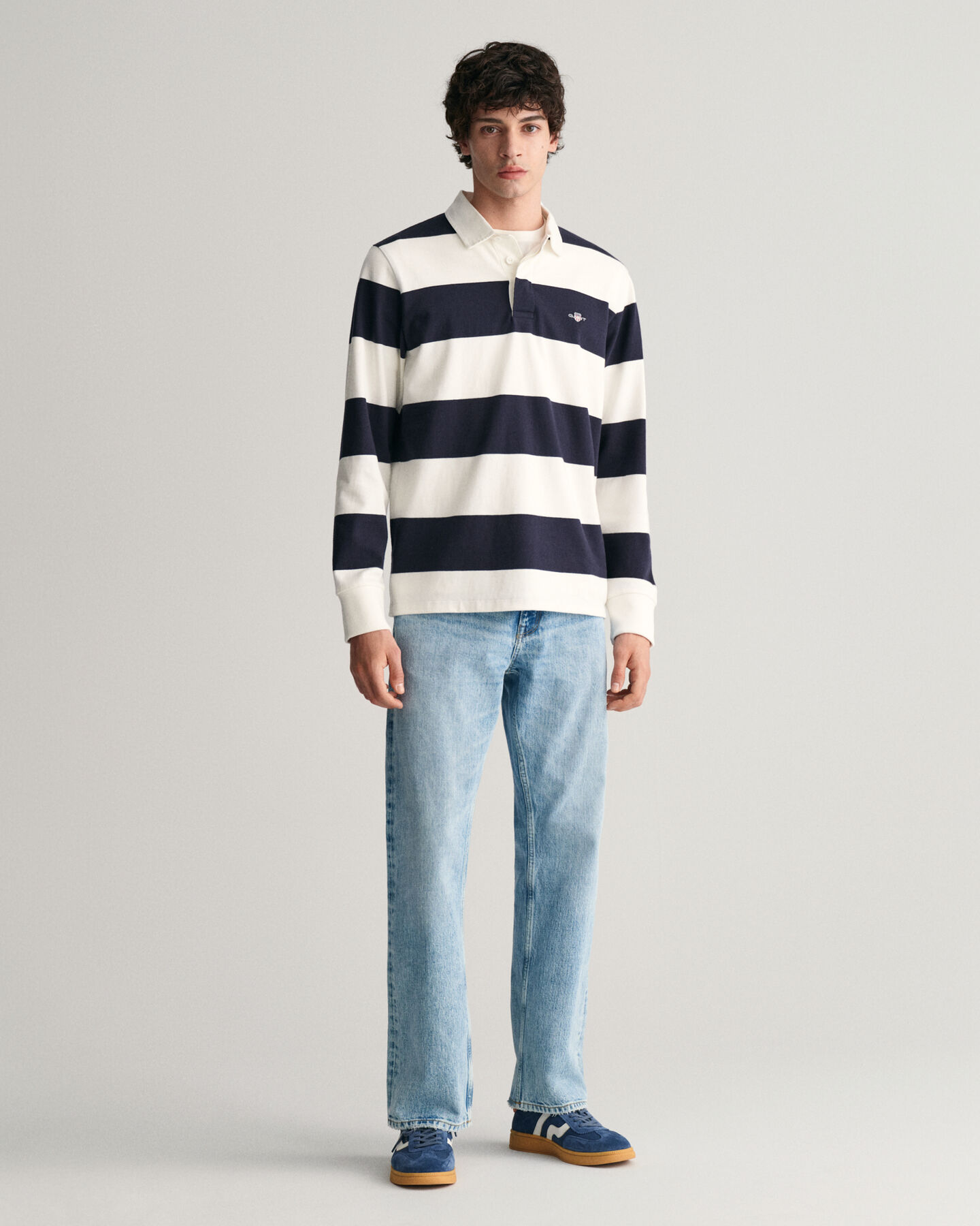 Leveäraitainen Shield Heavy Rugger ‑paita