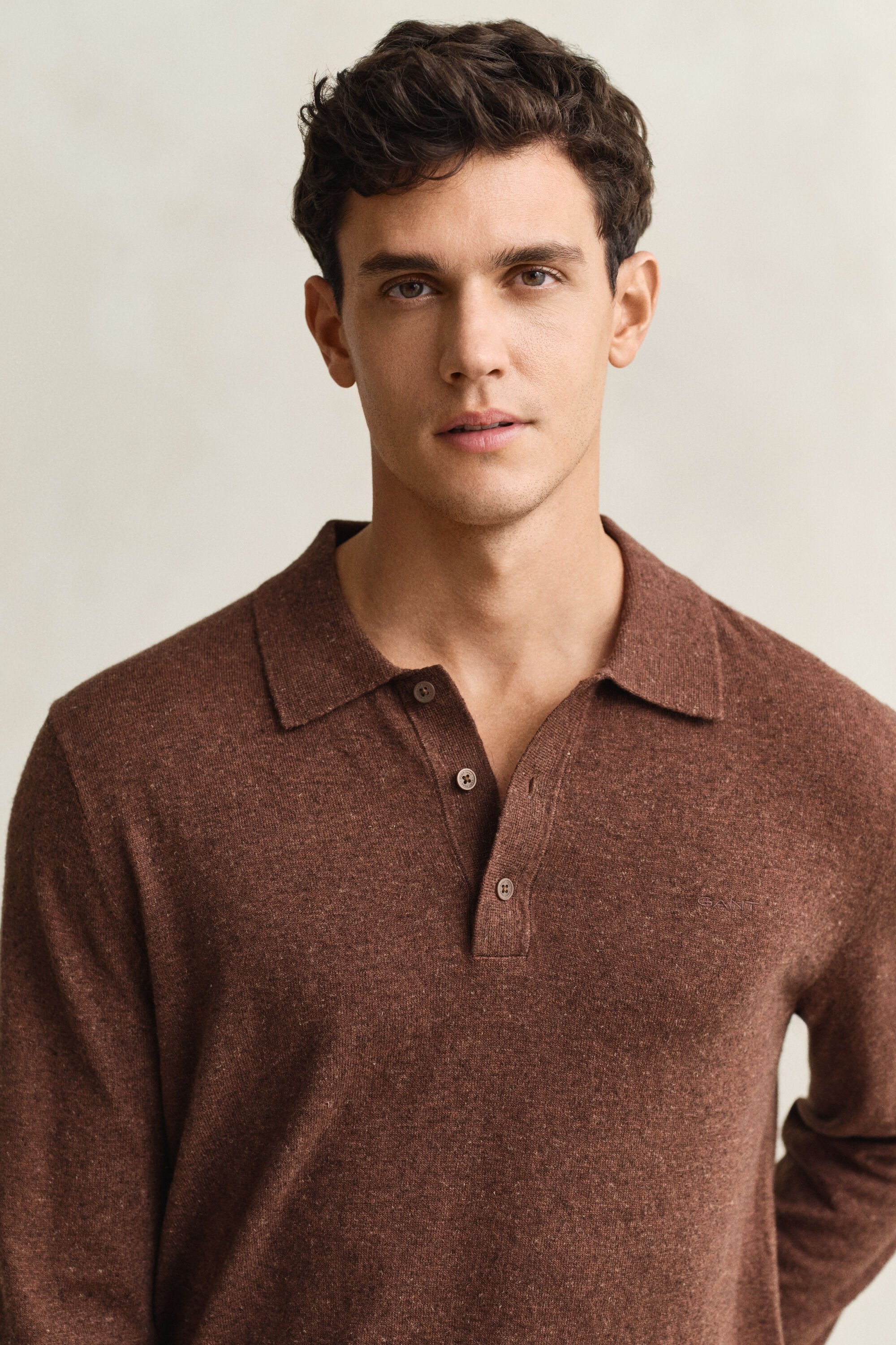 Pikeeneulepusero slub-puuvillasekoitteesta