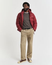 Puuvillainen palmikkoneulepusero, pyöreä pääntie