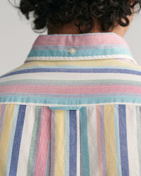 Regular fit ‑mitoitettu raidallinen oxford-paita