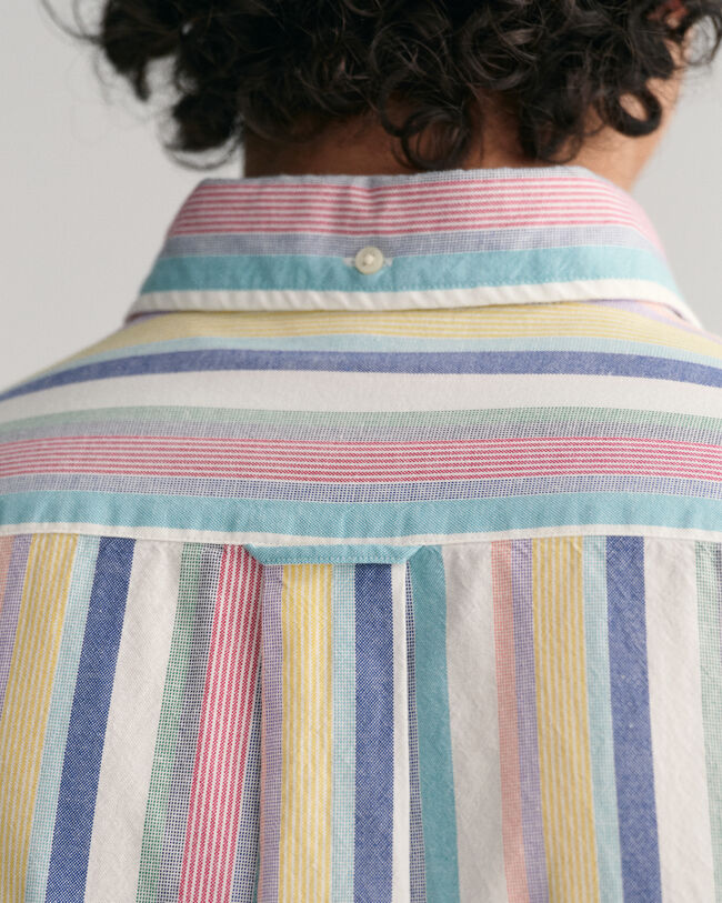 Regular fit ‑mitoitettu raidallinen oxford-paita