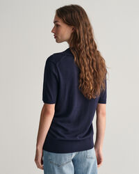 Ohut lyhythihainen Rugger‑neulepaita