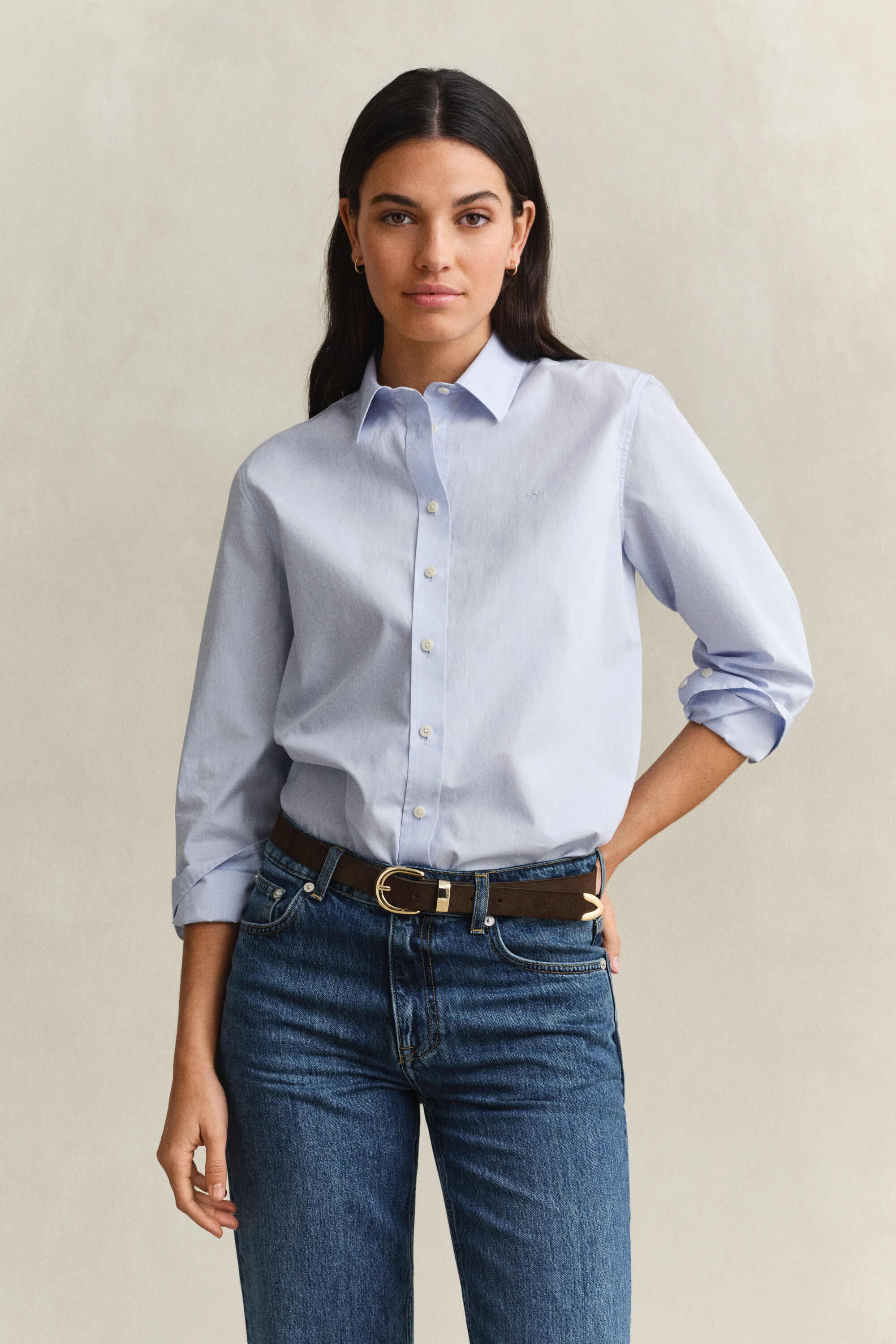 Regular fit ‑mitoitettu Classic-popliinipaita