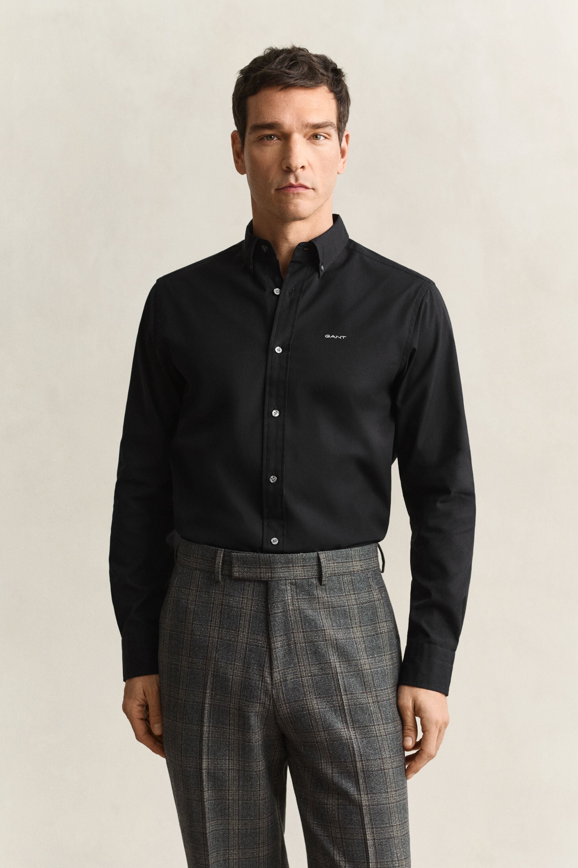 Regular fit ‑mitoitettu pinpoint oxford ‑paita