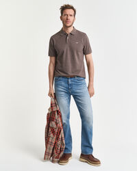 Regular fit -mitoitettu Shield-pikeepaita