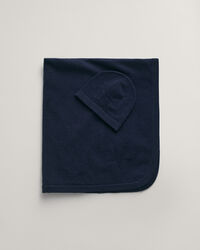 Baby-malliston viltti ja pipo lahjapakkauksessa