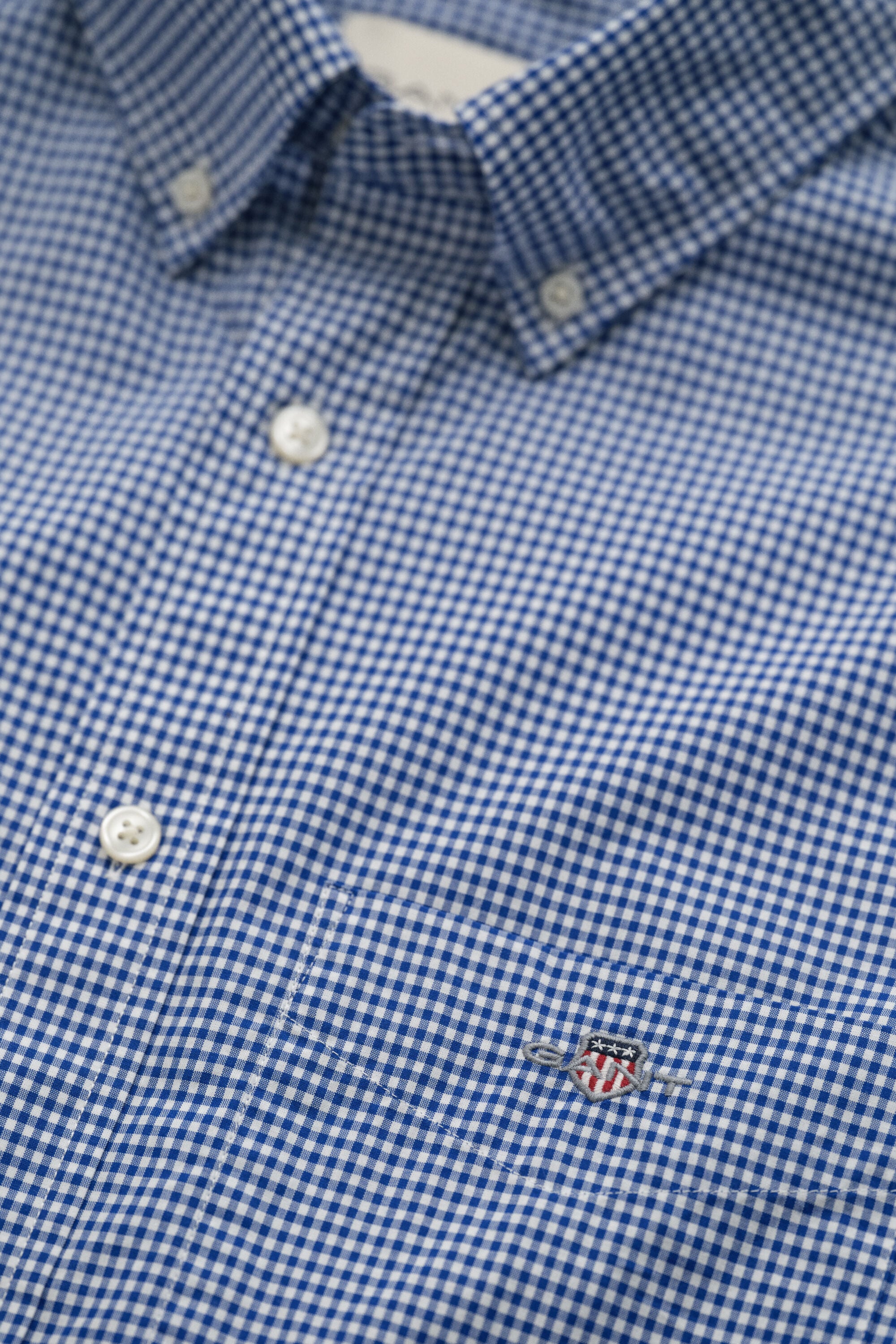 Gingham-ruudullinen Classic-popliinipaita