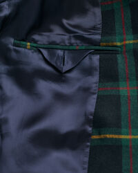 Regular fit ‑mitoitettu ruudullinen bleiseri