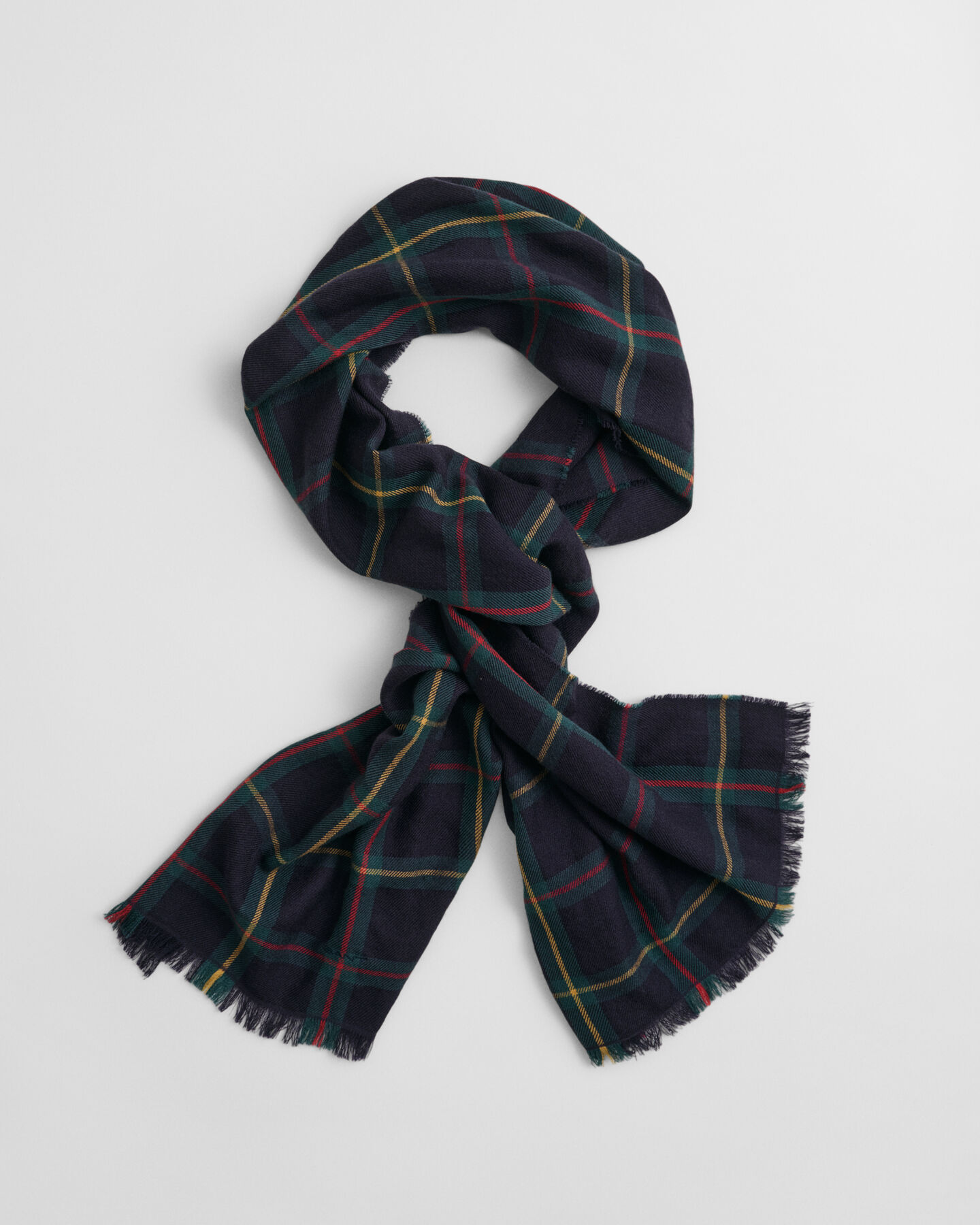 Ruudullinen merinovillahuivi