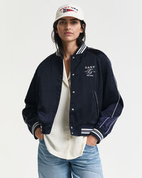 Satiininen Varsity Jacket -takki
