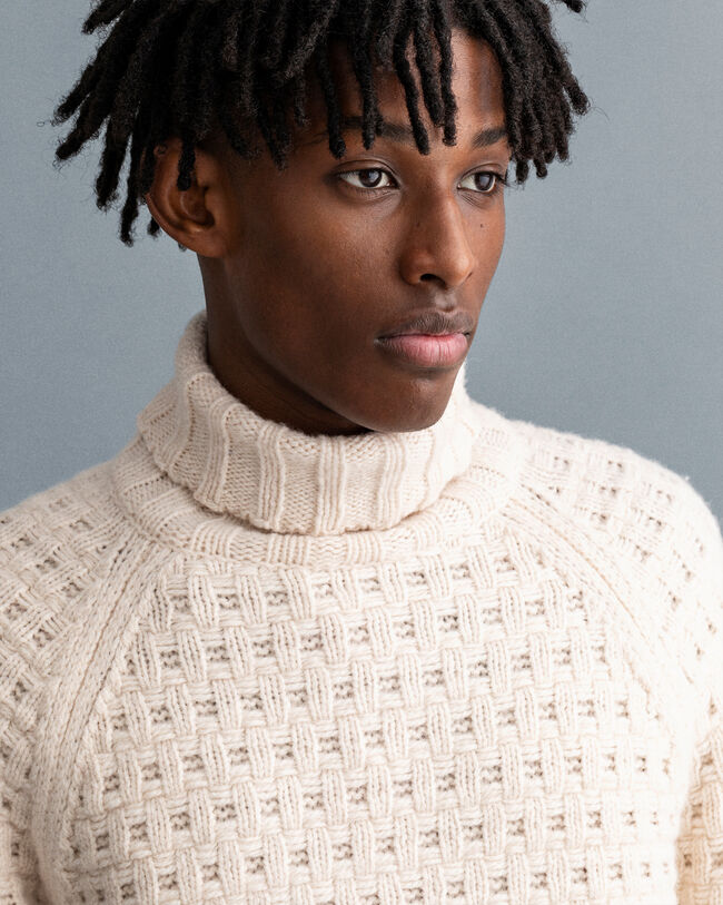 Chunky Texture ‑poolokauluspusero