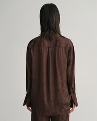 Relaxed&nbsp;fit ‑mitoitettu jacquard-pitsipaita