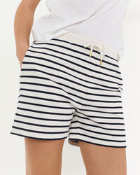 Breton-raidalliset jerseyshortsit