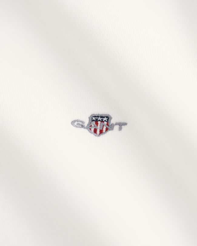 Shield-collegepaita, jossa pyöreä pääntie