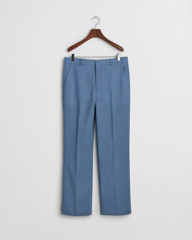 Relaxed&nbsp;fit ‑mitoitetut villakankaiset Moulin&eacute;-puvunhousut