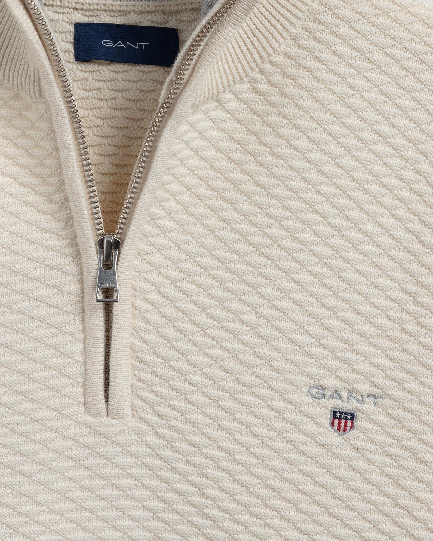 Triangle Texture ‑puolivetoketjuneulepusero