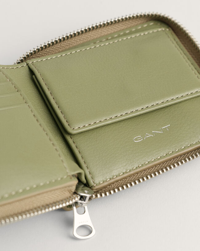 Vetoketjullinen nahkalompakko