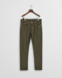 Slim&nbsp;fit ‑mitoitetut puuvilla-pellavafarkut