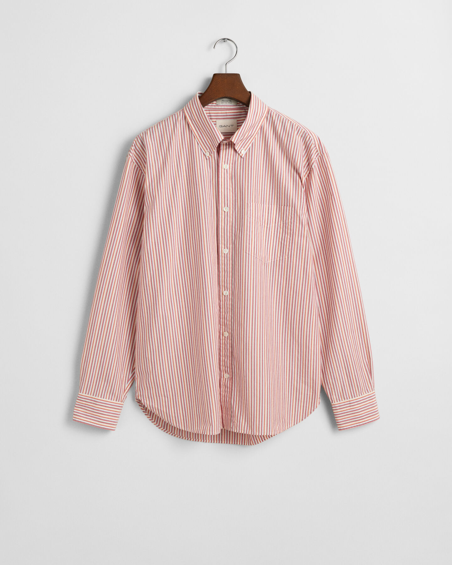 V&auml;lj&auml;sti mitoitettu raidallinen Heritage-popliinipaita