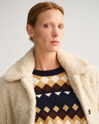 Teddykankainen takki