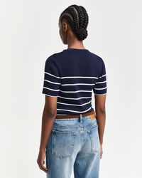 Breton-raidallinen ribbineulepusero