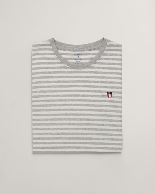 Lyhythihainen raidallinen Shield-pyjamapaita