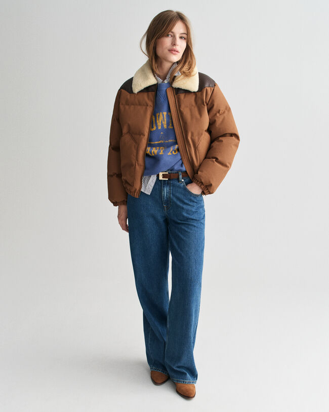 Toppatakki, tekoturkiskaulus