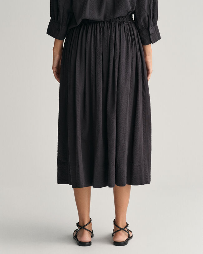 Raidallinen Seersucker Pull-On ‑hame