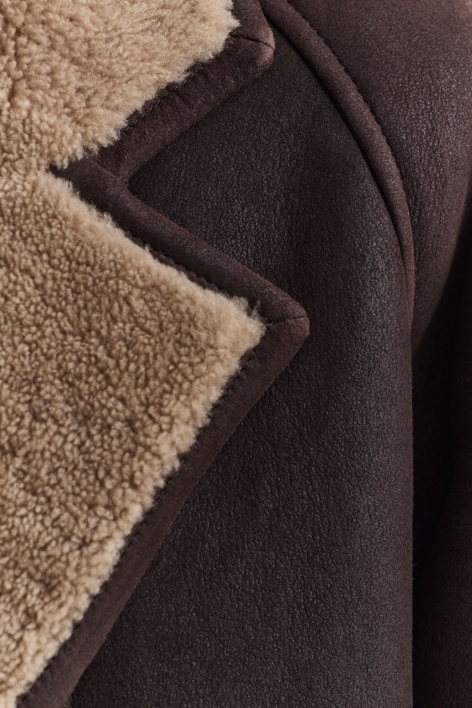 Shearling-takki
