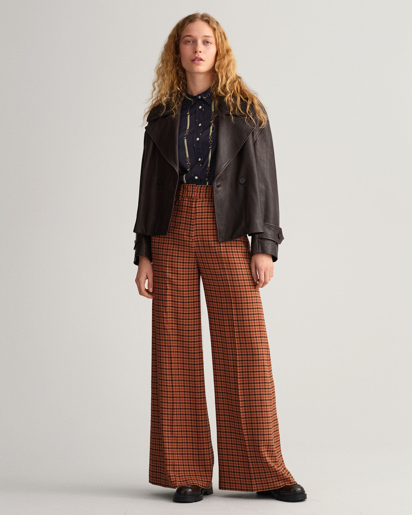 Regular fit ‑mitoitettu American Luxe ‑puuvillavoileepaita