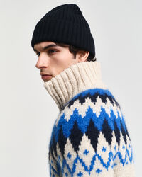 Vetoketjullinen jacquard-neuletakki