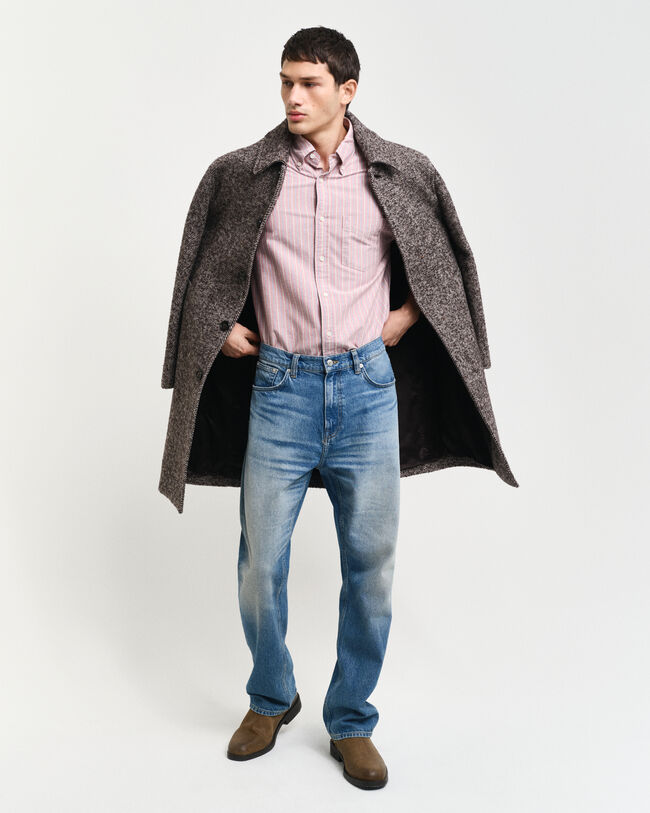 Relaxed&nbsp;fit ‑mitoitettu raidallinen Heritage-oxford-paita