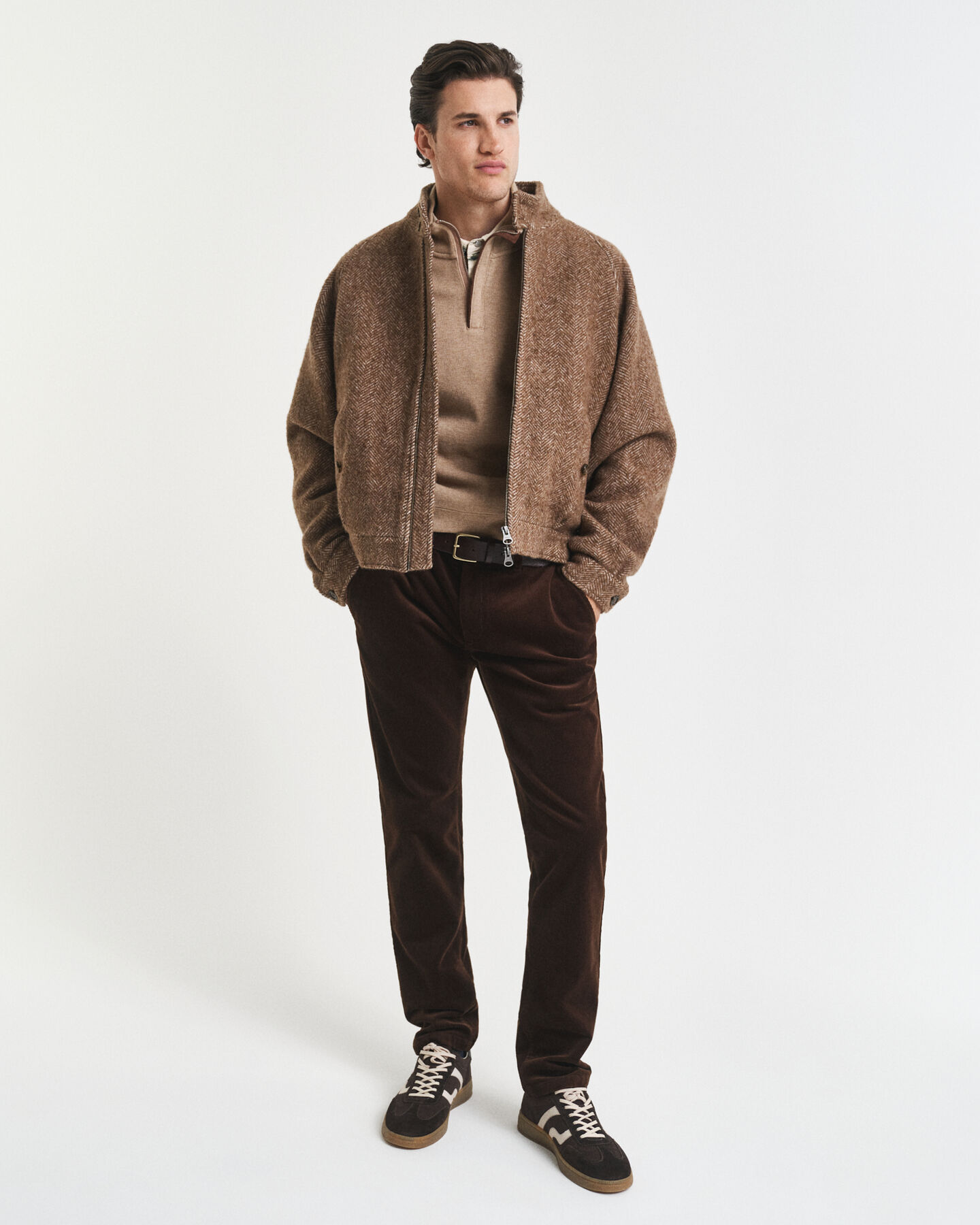 Sacker Rib ‑collegepaita puolivetoketjulla