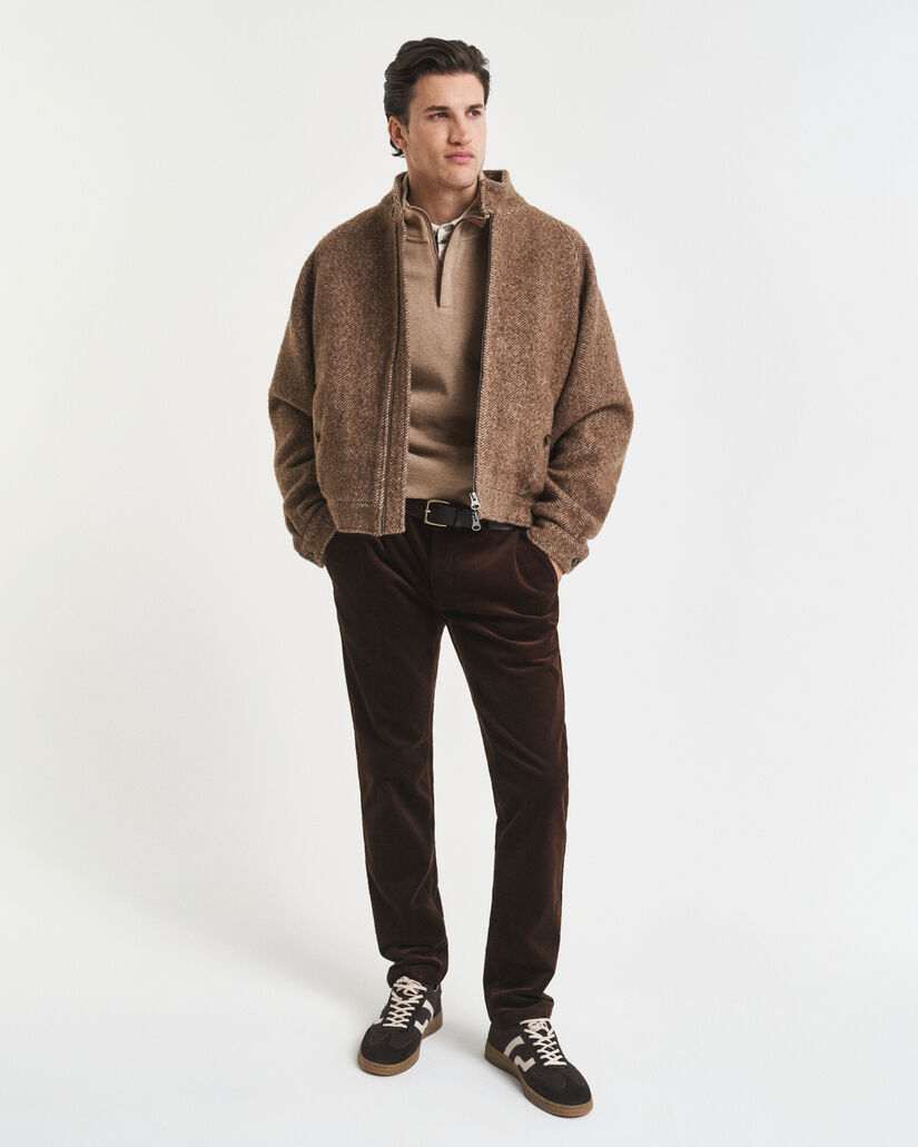 Sacker Rib ‑collegepaita puolivetoketjulla